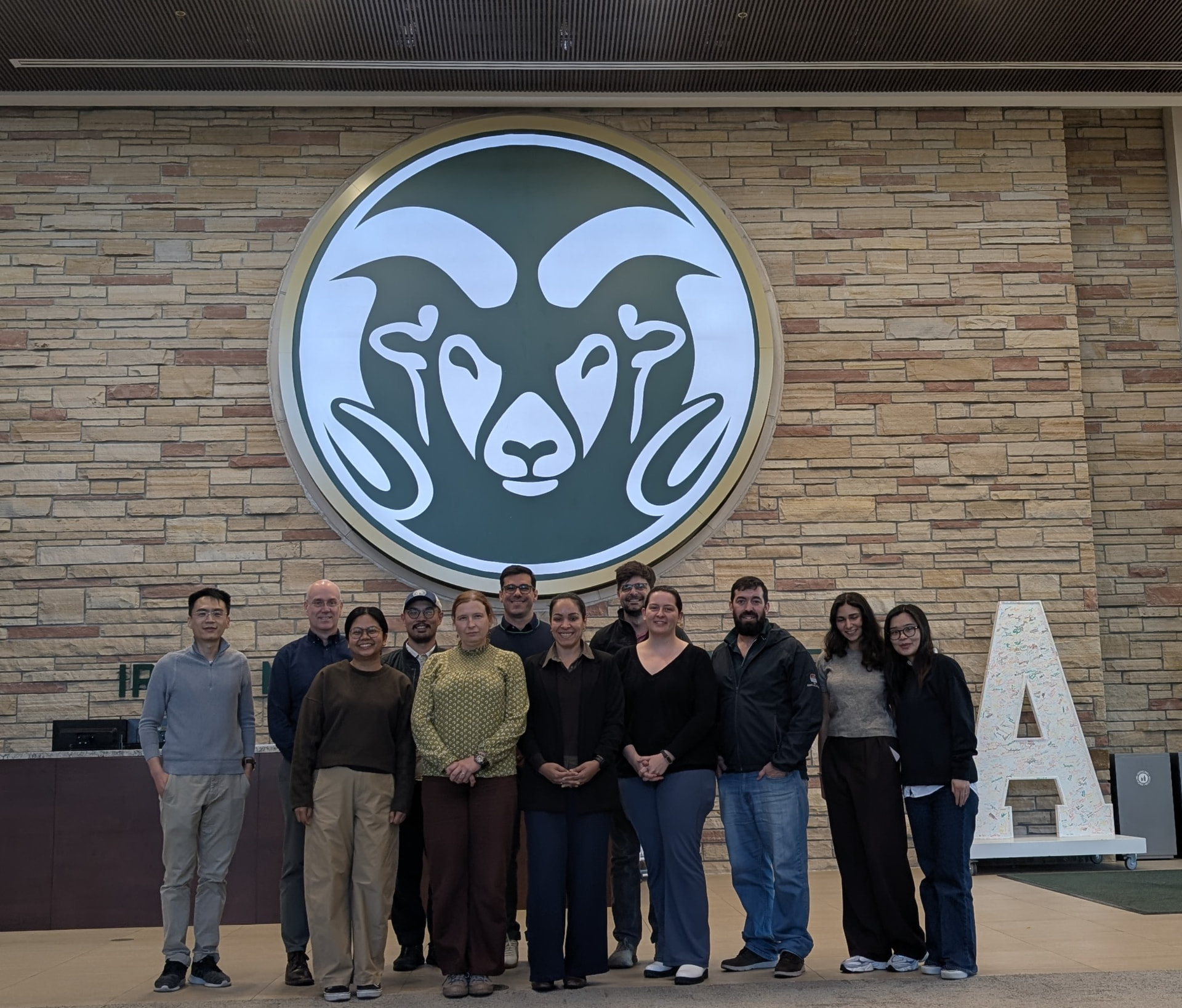 Uncertainty training cohort beneath the CSU Ram emblem